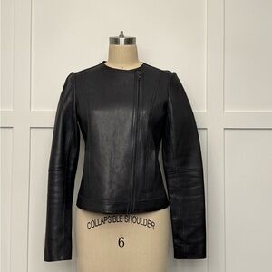 Vince Women's Black Leather Jacket